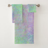 Lavender Dream Neon Pastel Alcohol Inkt Abstract Bad Handdoek (Insitu)