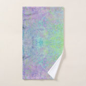Lavender Dream Neon Pastel Alcohol Inkt Abstract Bad Handdoek (Handdoek)