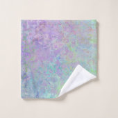 Lavender Dream Neon Pastel Alcohol Inkt Abstract Bad Handdoek (Wasdoekje)