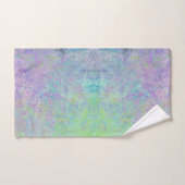 Lavender Dream Neon Pastel Alcohol Inkt Abstract Bad Handdoek (Handdoek)