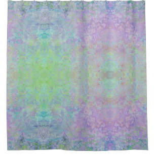 Lavender Dream Neon Pastel Alcohol Inkt Abstract Douchegordijn
