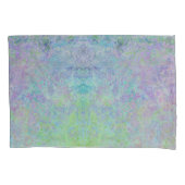 Lavender Dream Neon Pastel Alcohol Inkt Abstract Kussensloop (Voorkant-Links)