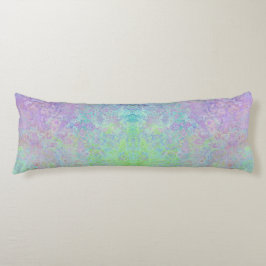 Lavender Dream Neon Pastel Alcohol Inkt Abstract Lichaamskussen