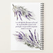 Lavender Dreams:  huwelijkspanner Planner (Achterkant)