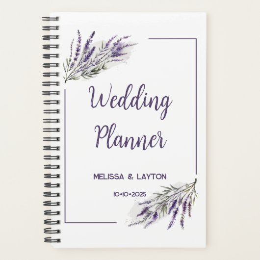 Lavender Dreams:  huwelijkspanner Planner (Voorkant)
