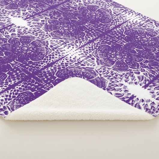 lavender dreams sherpa blanket deken (3/4)
