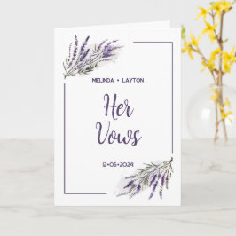 Lavender Dreams: Waterverf haar bruiloft Kaart