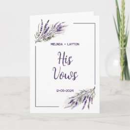 Lavender Dreams: Waterverf van zijn weduwen Kaart