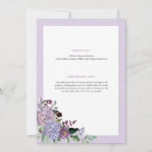 Lavender Drive by Bridal Shower Kaart (Achterkant)