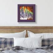 Lavender Drogen in een schuur Canvas Afdruk (Insitu (Slaapkamer))