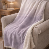 Lavender Dusk Fade Sherpa Blanket Sherpa Deken