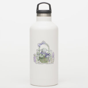 Lavender Easter Bunny, Eieren en mandje Sticker