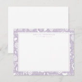 Lavender Easter Egg Frame Note Card Kaart (Voorkant / Achterkant)