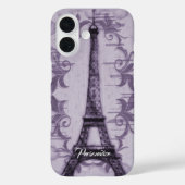 Lavender Eiffel Tower iPhone Case (Achterkant)