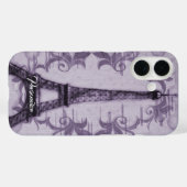 Lavender Eiffel Tower iPhone Case (Achterkant (horizontaal))
