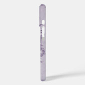 Lavender Eiffel Tower iPhone Case (Achterkant / Links)