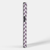 Lavender Elegant Chevron Design met monogram Case-Mate iPhone Case (Achterkant / Rechts)