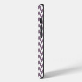 Lavender Elegant Chevron Design met monogram Case-Mate iPhone Case (Achterkant / Links)