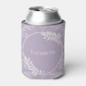 Lavender Elegant Damask Blikjeskoeler (Blikje Voorkant)
