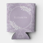 Lavender Elegant Damask Blikjeskoeler (Voorkant)