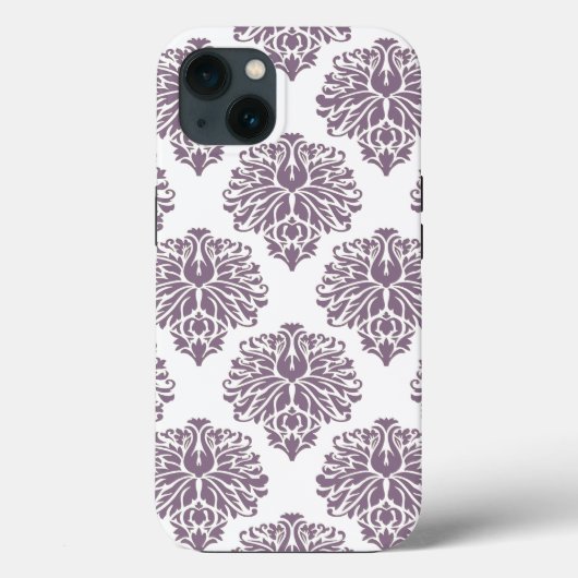 Lavender Elegant Damask Case-Mate iPhone Case (Achterkant)
