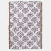 Lavender Elegant Damask Deken (Voorkant Verticaal)