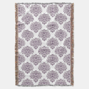 Lavender Elegant Damask Deken