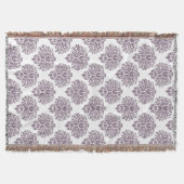 Lavender Elegant Damask Deken (Voorkant)