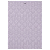 Lavender Elegant Damask-klembord Klembord (Achterkant)