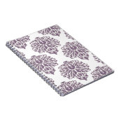 Lavender Elegant Damask Notitieboek (Rechterzijde)