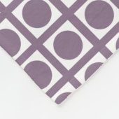 Lavender Elegant Grid Stippen Fleece Deken (Hoek)