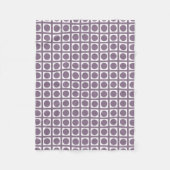 Lavender Elegant Grid Stippen Fleece Deken (Voorkant)