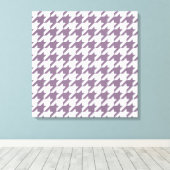 Lavender Elegant Houndstooth Canvas Afdruk (Insitu (Houten vloer))