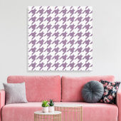 Lavender Elegant Houndstooth Canvas Afdruk (Insitu (Woonkamer))