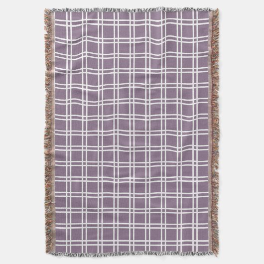 Lavender Elegant Lattice bij Emporiomoffa Deken (Voorkant Verticaal)
