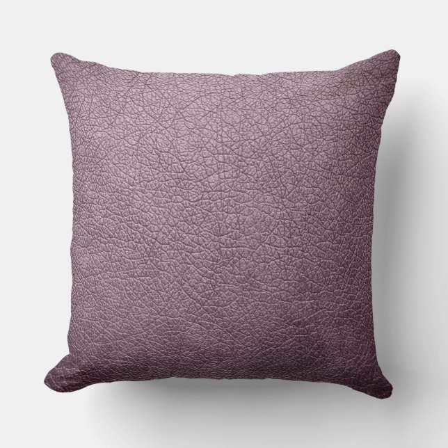 Lavender Elegant Leather Kijk uit Kussen (Voorkant)