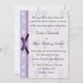 Lavender Elegant Wedding Invitation Kaart (Voorkant)