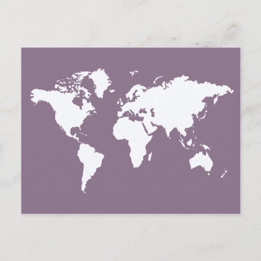 Lavender Elegant World Briefkaart (Voorkant)