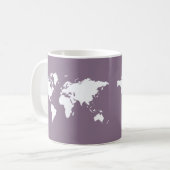 Lavender Elegant World Koffiemok (Voorkant links)