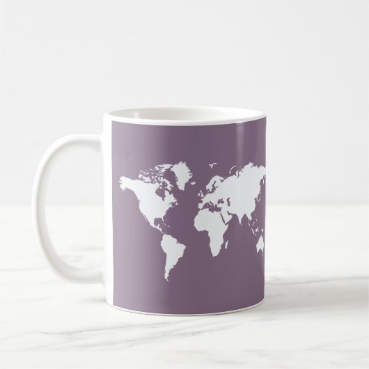 Lavender Elegant World Koffiemok (Links)