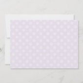 Lavender Elephant Baby shower Invitation Kaart (Achterkant)