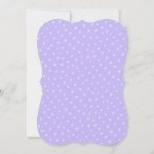 Lavender Elephant Modern Baby shower Kaart (Achterkant)