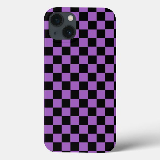 Lavender en Black Checkered Pattern Case-Mate iPhone Case (Achterkant)