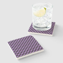 Lavender en Black Checkered Pattern