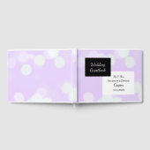 Lavender en Black Elegant Wedding Gastenboek (Volledig)