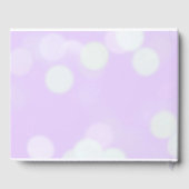 Lavender en Black Elegant Wedding Gastenboek (Achterkant)