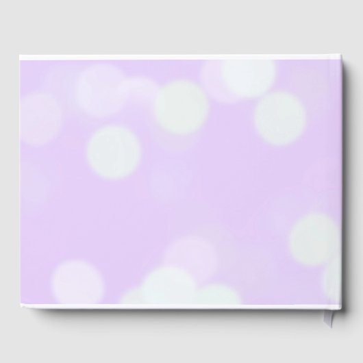 Lavender en Black Elegant Wedding Gastenboek (Achterkant)