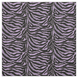 Lavender en Black Zebra Animal Print Fabric Stof