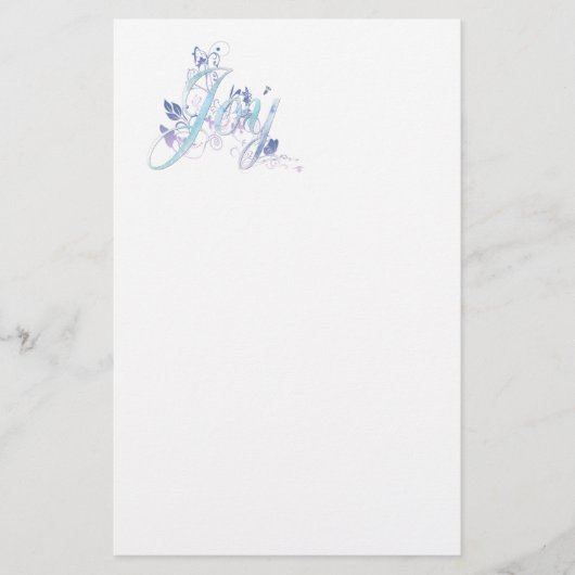 Lavender en Blue Joy Briefpapier (Voorkant)