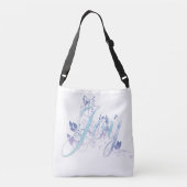 Lavender en Blue Joy Crossbody Tas (Achterkant)